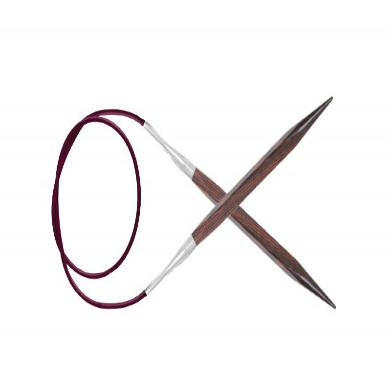 Спицы круговые Cubics 3мм/40см, дерево, коричневый, KnitPro, 25121