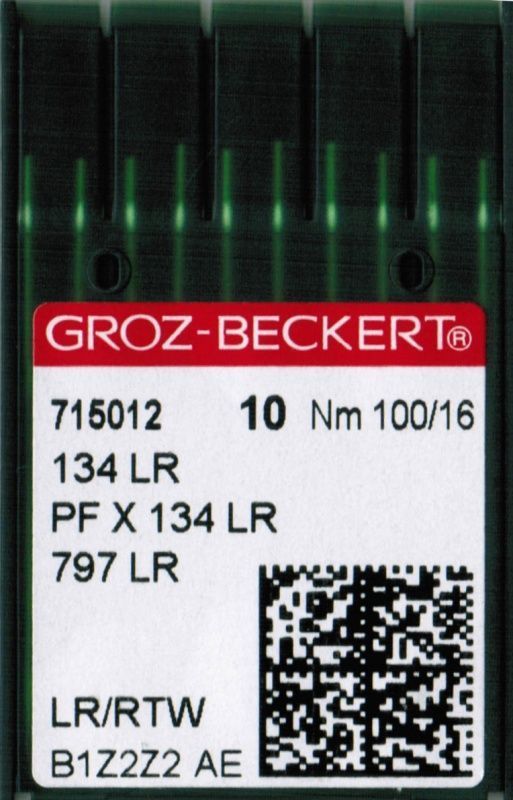Игла Groz-beckert DPx5LR (134LR) №100/16 10 шт