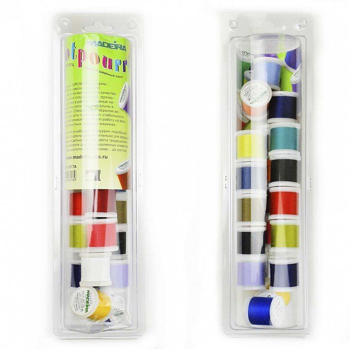 Набор ниток MADEIRA Aerofil (20x100 м) 8077A 
