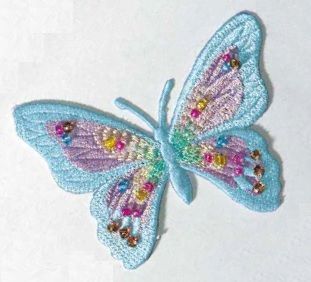 Аппликация "Бабочка голубая" 7,5х,5,5 см PRYM 926164