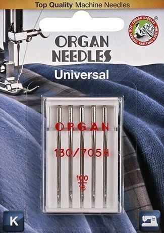 Иглы ORGAN универсальные 5/100 Blister
