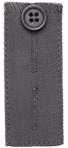 Расширитель пояса с пуговицей 80*35мм (80% хлопок, 20% полиэстер), светло-серый PRYM 417611