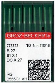 Игла Groz-beckert DCx27 RG (Bx27RG) № 110/18 10 шт