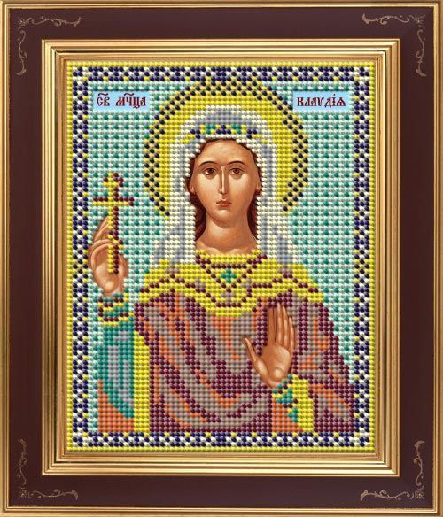 Набор для вышивки бисером икона "Св. мученица Клавдия" 12х15см арт.М 252