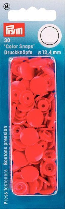 Кнопки "Color Snaps" светло-красные 12,4мм , 30 шт PRYM 393101