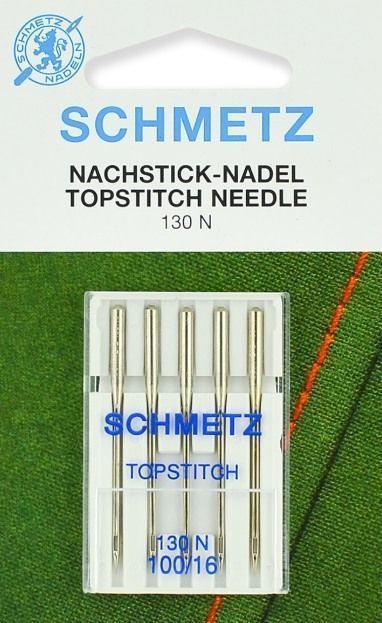 Иглы Schmetz для отстрачивания TopStitch №100 5шт. 130N