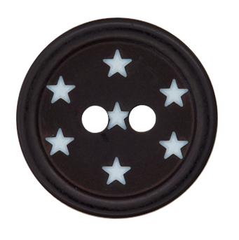 Пуговица с 2-мя отверстиями, 1 шт, 15 мм Union Knopf 452701-015-0080