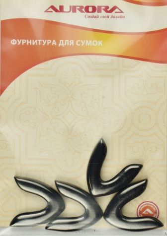Наконечник под молнию Aurora цв. черный, 26,5*31мм, 4 шт AU-B2631B