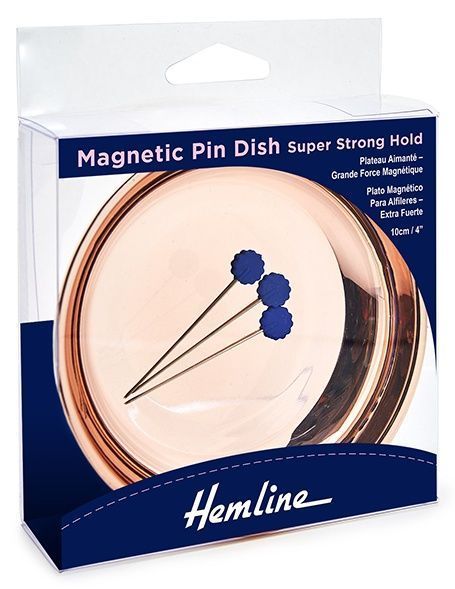 Игольница магнитная "Блюдце" цв. розовое золото Hemline 279.MD