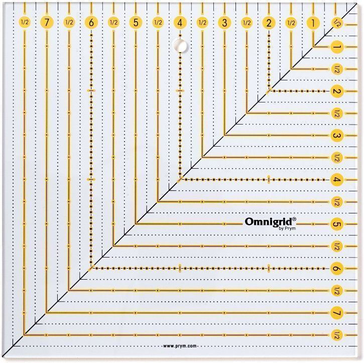 Линейка Omnigrid для пэчворка 8*8 дюйма PRYM 611657