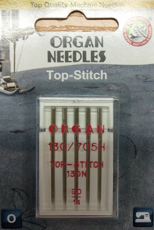 Иглы ORGAN TOP STITCH 5/90 Blister