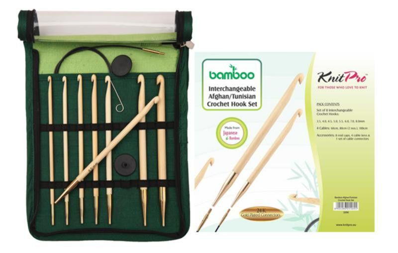 Набор съемных тунисских крючков "Bamboo" (в наборе: крючки тунисские, съемные) KnitPro 22550