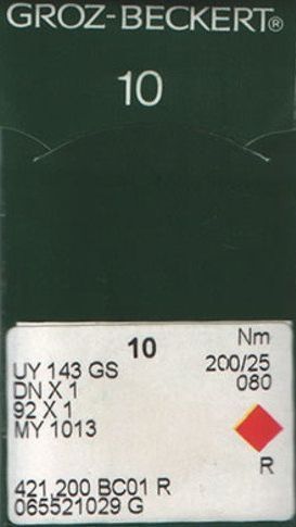 Игла Groz-beckert UYx143 GS(DNx1) № 200 1 шт