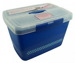 Контейнер с ручкой для хранения швейной фурнитуры Hemline MR4608.NAVY