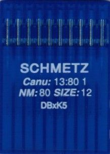 Иглы Schmetz DBxK5 №80 10шт