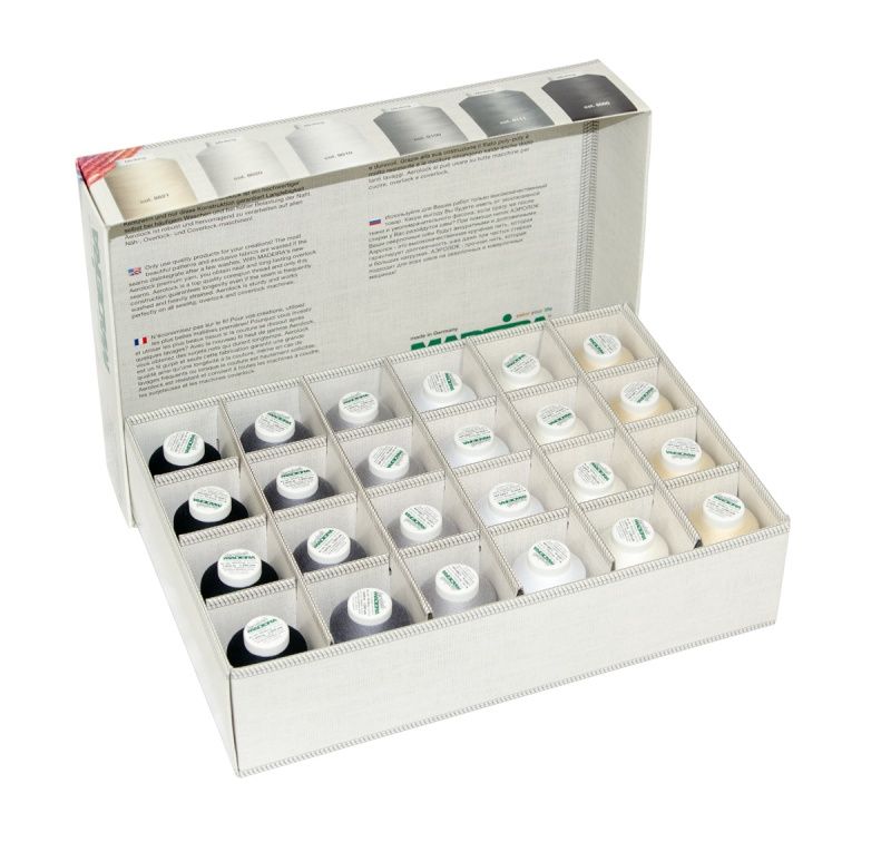 Набор ниток MADEIRA Aerolock №180 (24 x 2000 м) 9119B