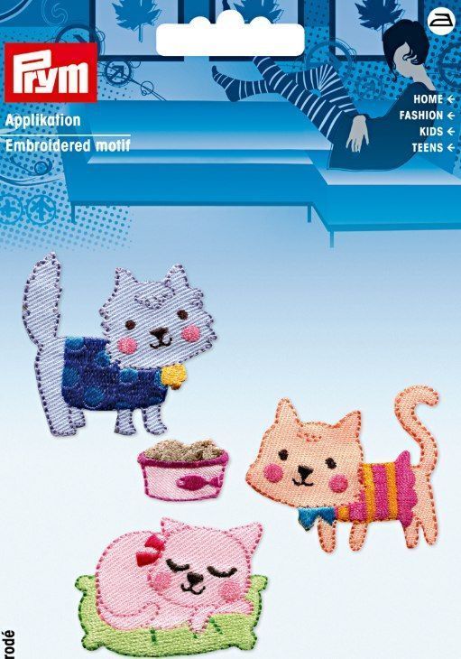 Набор термоаппликаций "Кошки", 4 шт в наборе, PRYM 923196
