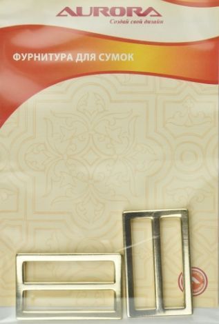 Застежки-пряжки для сумок золото 38*20 мм AU-B3820G | Фото 1