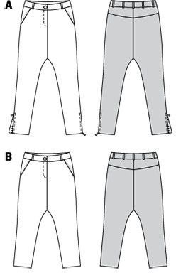 Выкройка Burda 6358 - Брюки