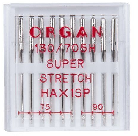 Иглы Organ супер стрейч 10/75-90