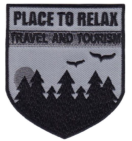17151185 Нашивка Place to relax (серая)