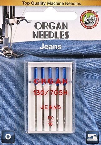 Иглы ORGAN джинсовые 5/110 Blister