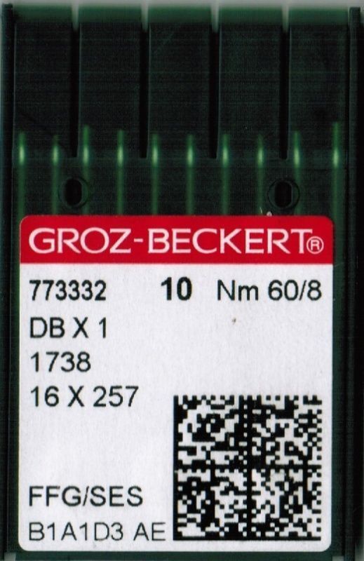 Игла Groz-beckert DBx1 FFG/SES № 60/8 10 шт