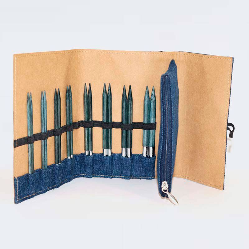 Набор съемных спиц Denim Indigo Wood, длина 11,5см, KnitPro 20643