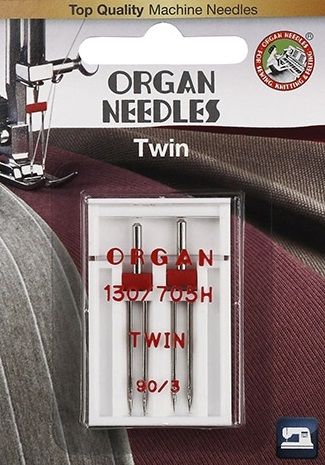 Иглы ORGAN двойные 2-90/3 Blister