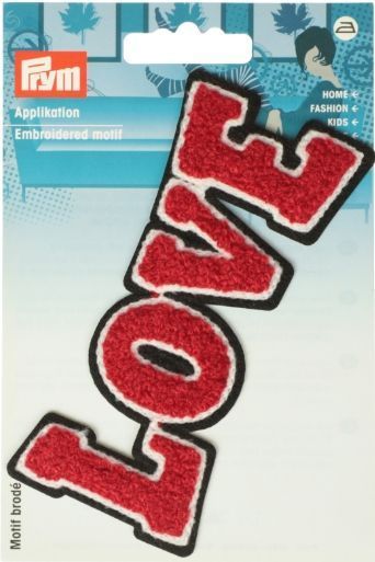 Термоаппликация "Love" 113*50мм PRYM 926677