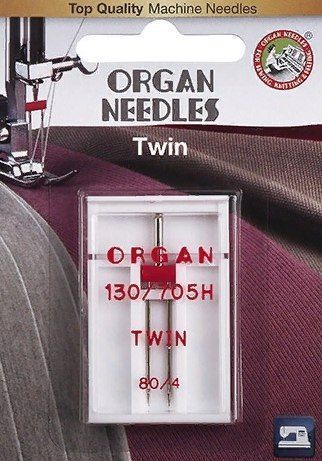 Иглы ORGAN двойные 1-80/4 Blister