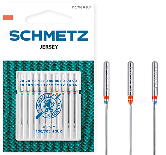Иглы Schmetz джерси № 70-90, 10 шт. 130/705H SUK