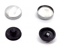 Заготовки для обтяжки пуговиц №24 черные, 15 мм