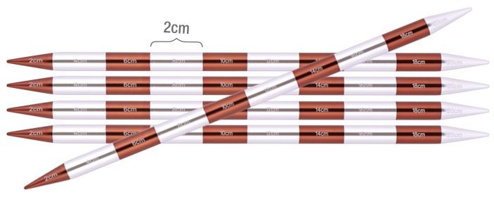 Спицы чулочные "SmartStix" 6мм/20см KnitPro 42033