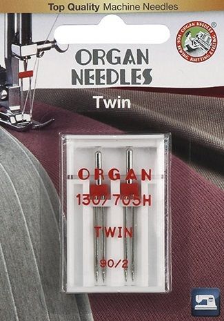 Иглы ORGAN двойные 2-90/2 Blister