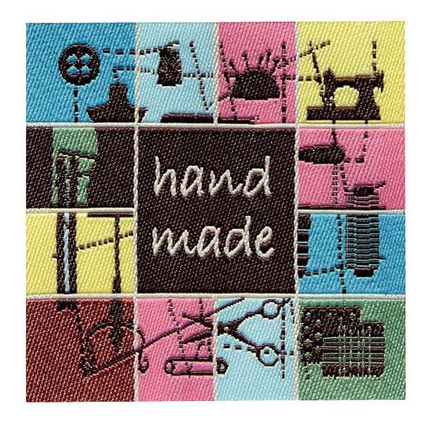 Термоаппликация эмблема "Handmade - Шитье", 100% полиэстер PRYM 926045