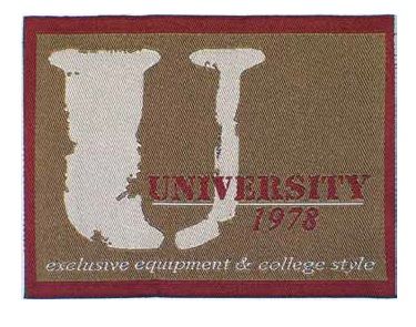 Аппликация "University" 7х9.7 см PRYM 925684