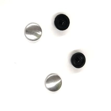 Заготовки для обтяжки пуговиц №24 черные, 15 мм