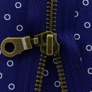 Молния металл 75см, темная латунь, разъемная тип 5 YKK 0503311/75 RGKBOR (058)