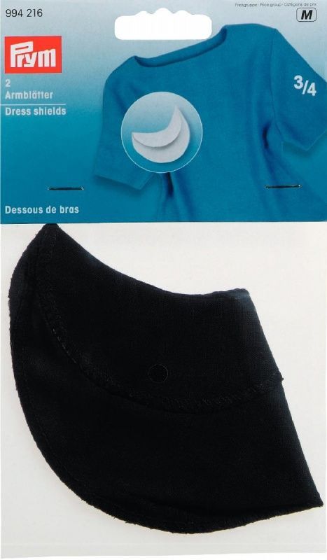 Подмышечник (3/4) чёрный, PRYM, 994216