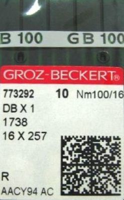 Игла Groz-beckert DBx1 №100/16 10 шт