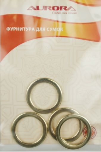 Кольцо для сумок 25*34 мм цв.золото AU-B2534G