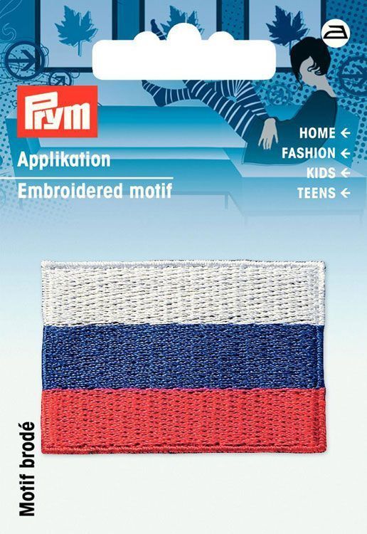 Аппликация "Флаг России" 3,2 x 4,8 см PRYM 926051