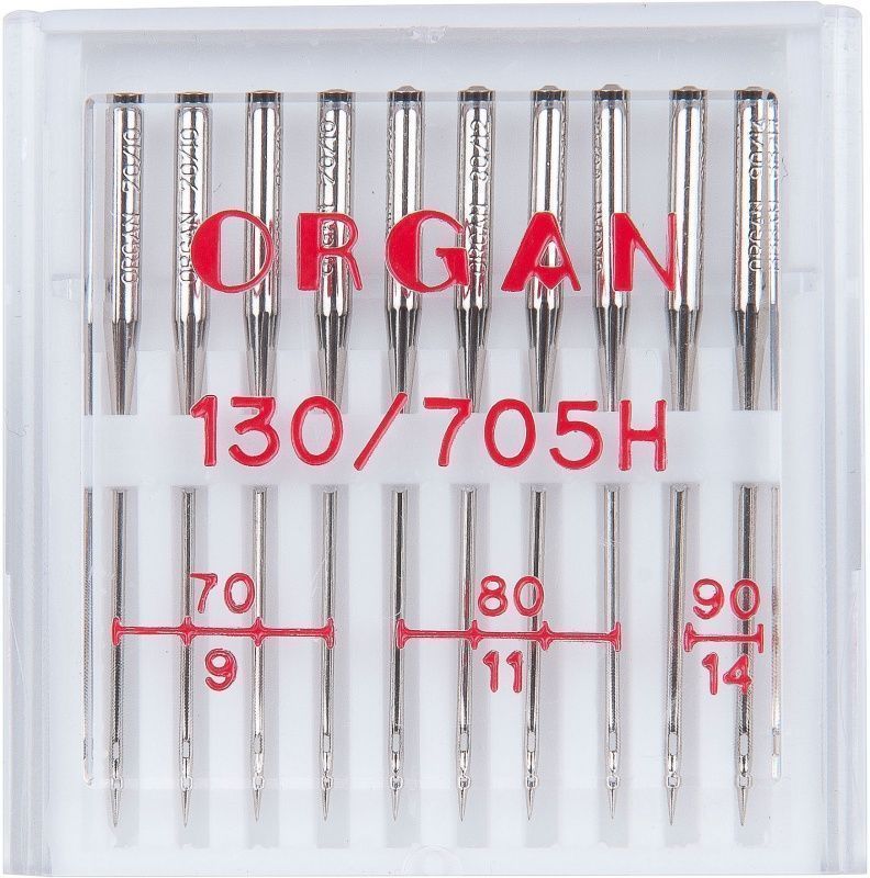 Иглы Organ универсальные № 70-90 10 шт. 130/705H