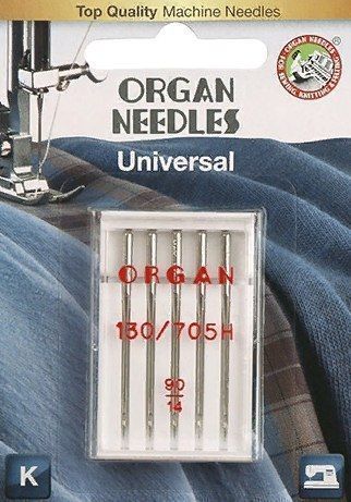 Иглы ORGAN универсальные 5/90 Blister