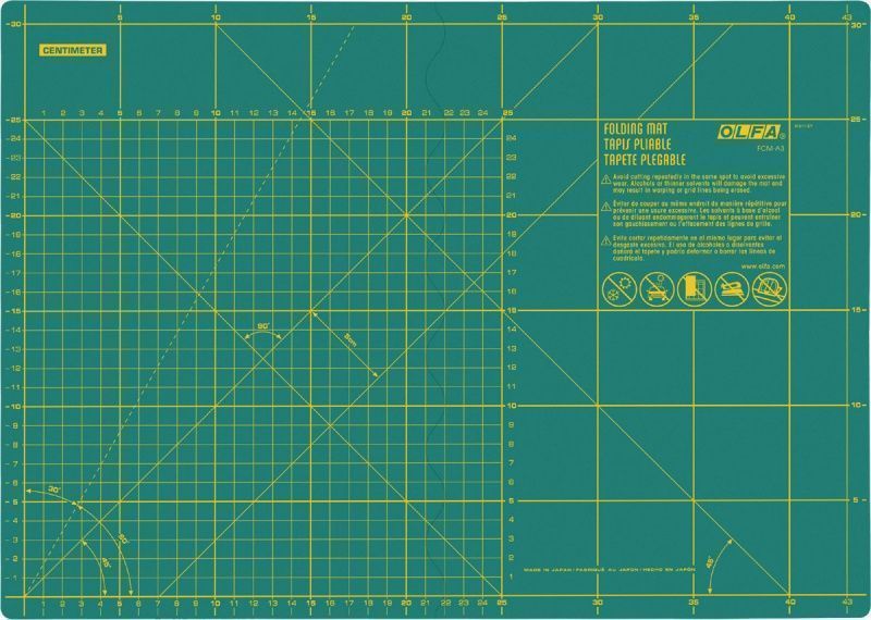 Коврик защитный складной 30*43см OLFA FCM-A3