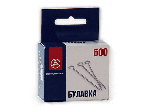 Булавки для скалывания 1-30, упак. 500 шт.