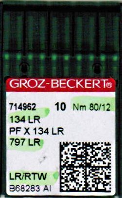 Игла Groz-beckert DPx5LR (134LR) №80/12 10 шт