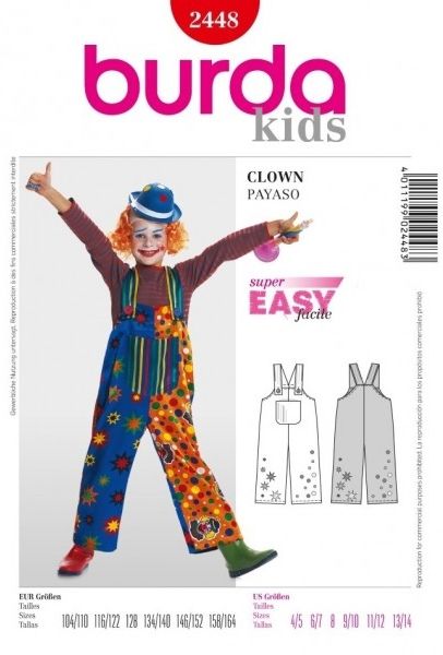 Выкройка Burda 2448-Клоун
