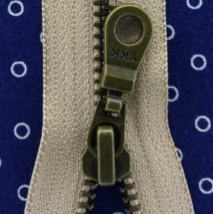 Молния металл 55см, темная латунь, разъемная тип 5 YKK 0503311/55 RGKBOR